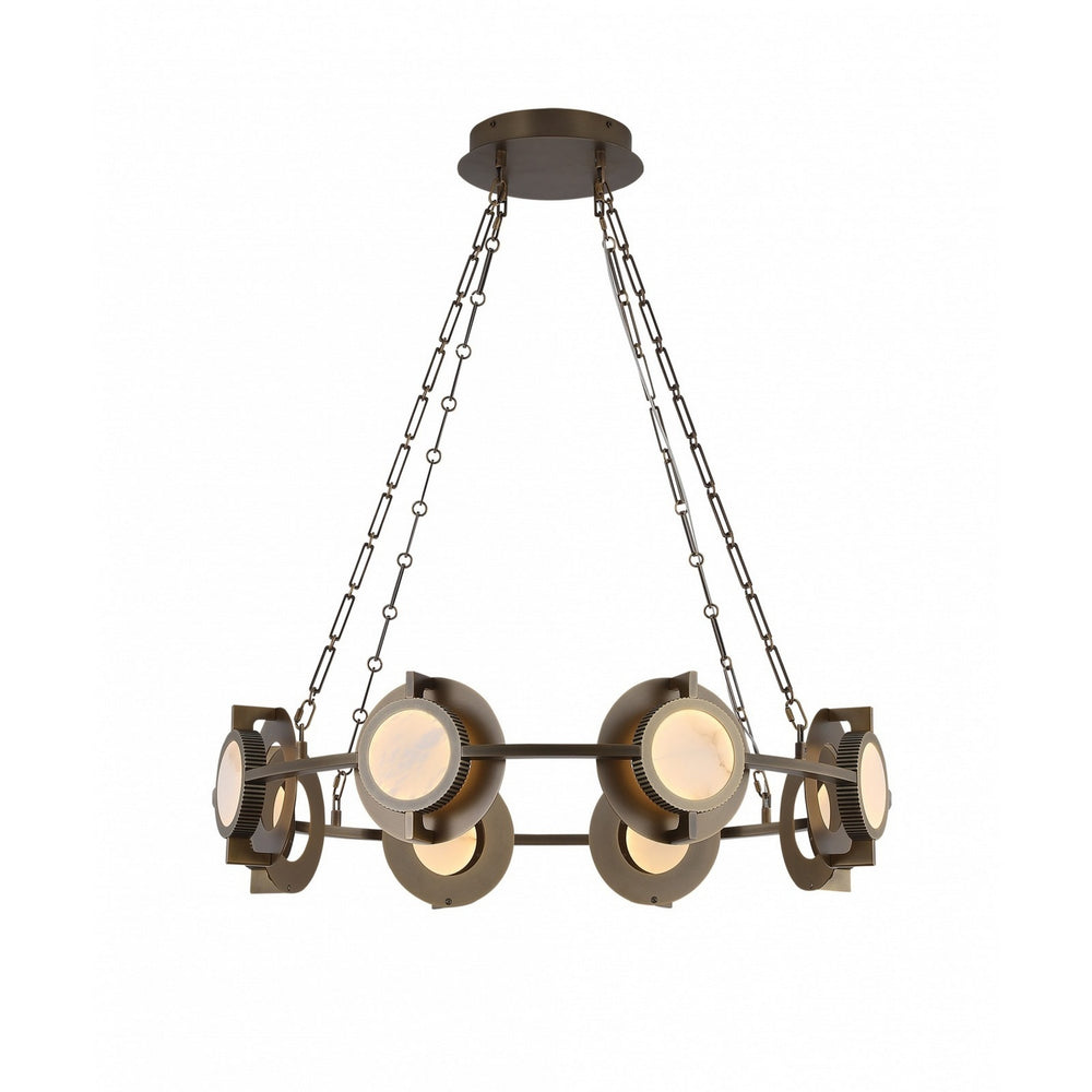Avenue Lighting - LED Chandelier - Mayfair - Aged Brass- Union Lighting Luminaires Decor