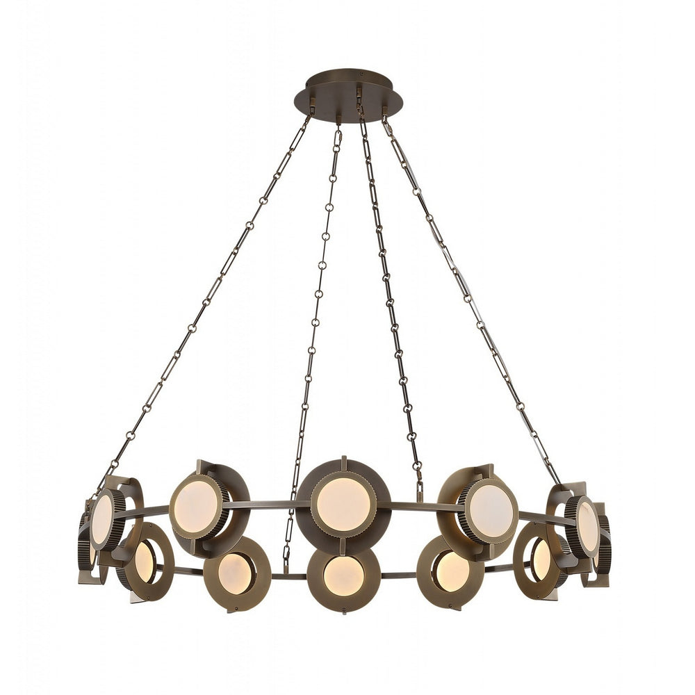 Avenue Lighting - LED Chandelier - Mayfair - Aged Brass- Union Lighting Luminaires Decor