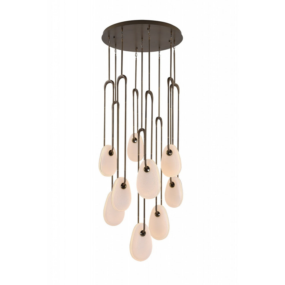 Avenue Lighting - LED Pendant - Palmea - Aged Brass- Union Lighting Luminaires Decor
