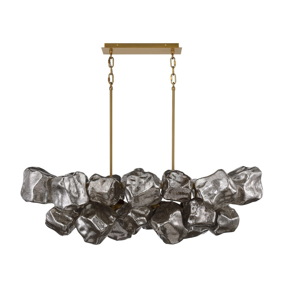 Avenue Lighting - 22 Light Chandelier - Rockefeller - Aged Brass- Union Lighting Luminaires Decor