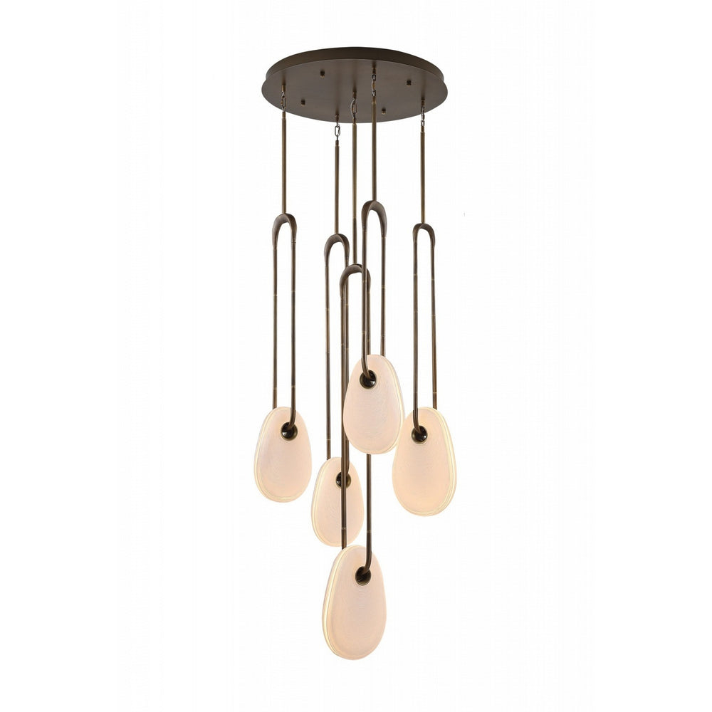 Avenue Lighting - LED Pendant - Palmea - Aged Brass- Union Lighting Luminaires Decor