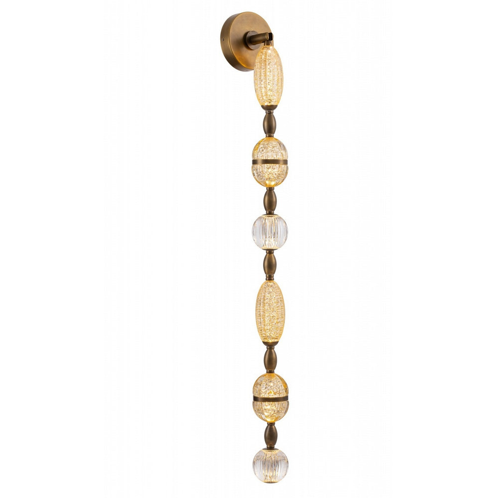 Avenue Lighting - LED Wall Sconce - Dubai - Aged Golden Brass- Union Lighting Luminaires Decor