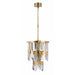 Avenue Lighting - Seven Light Pendant - Paramount - Aged Brass- Union Lighting Luminaires Decor