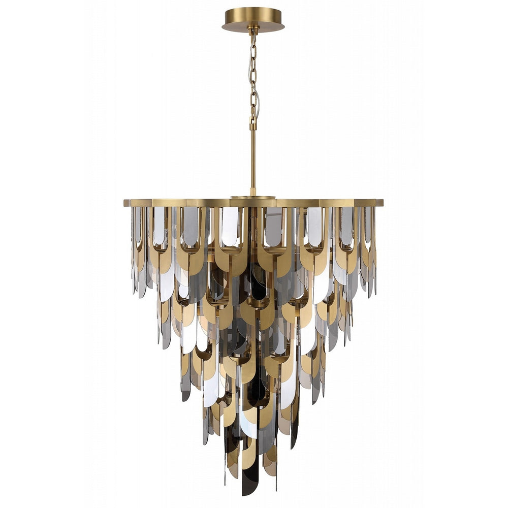 Avenue Lighting - 25 Light Pendant - Paramount - Aged Brass- Union Lighting Luminaires Decor
