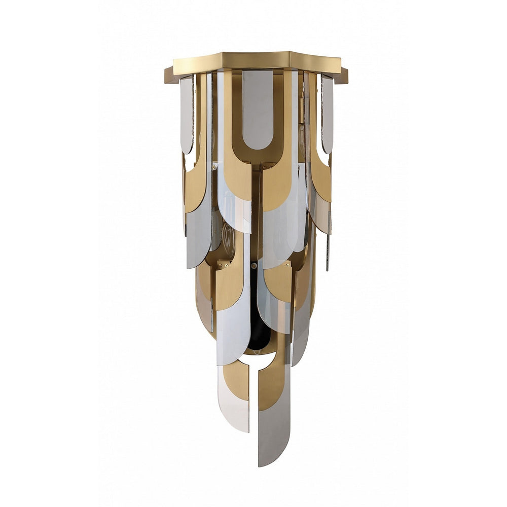 Avenue Lighting - Five Light Wall Sconce - Paramount - Aged Brass- Union Lighting Luminaires Decor