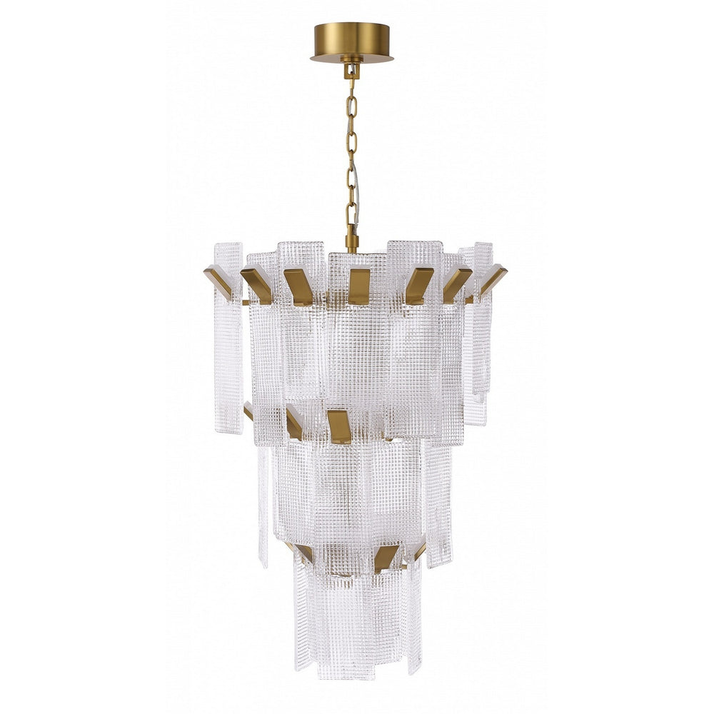 Avenue Lighting - LED Pendant - Belmont - Aged Golden Brass- Union Lighting Luminaires Decor