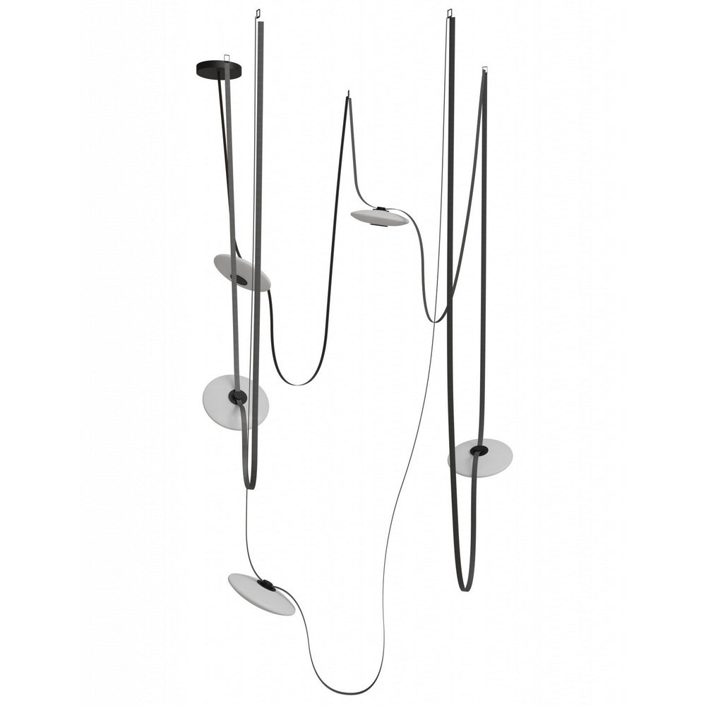 Avenue Lighting - LED Chandelier - Fremont - Black- Union Lighting Luminaires Decor