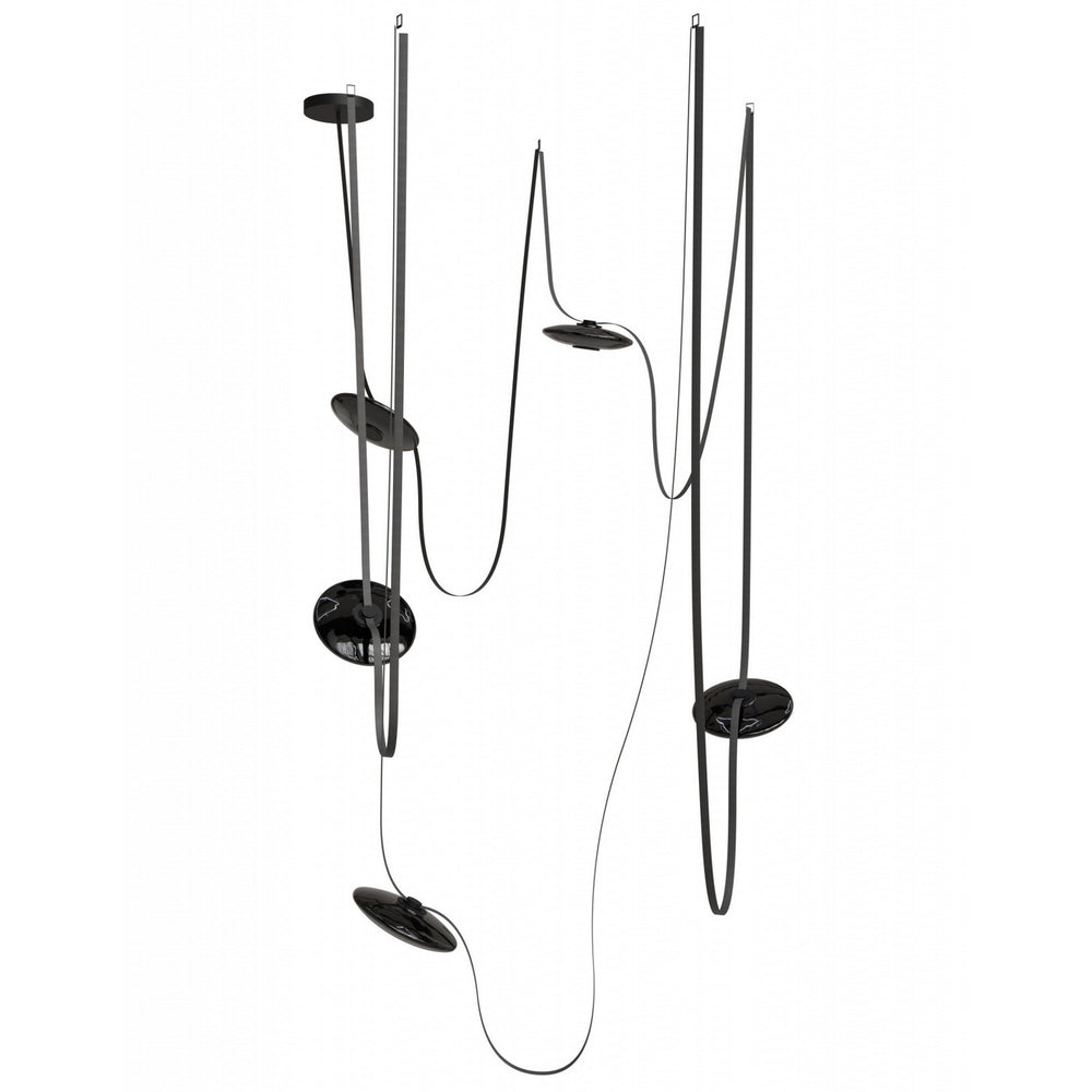Avenue Lighting - LED Chandelier - Fremont - Black- Union Lighting Luminaires Decor