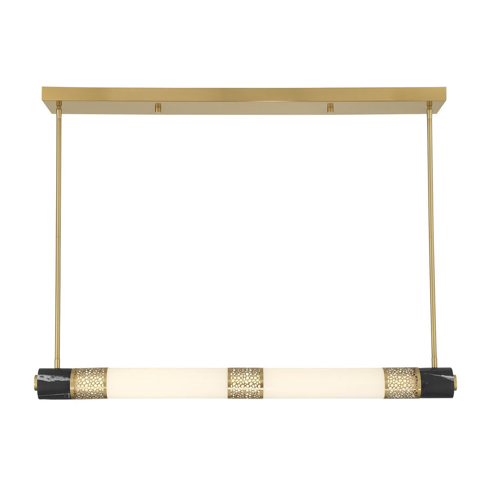 Savoy House - LED Linear Chandelier - Farrell - Warm Brass- Union Lighting Luminaires Decor