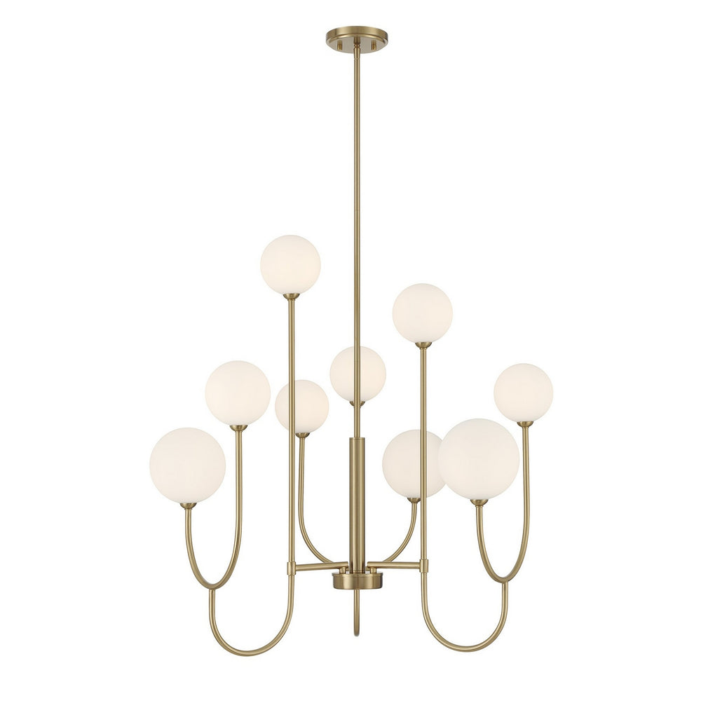 Savoy House - Nine Light Chandelier - Chester - Noble Brass- Union Lighting Luminaires Decor