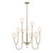 Savoy House - Nine Light Chandelier - Chester - Noble Brass- Union Lighting Luminaires Decor