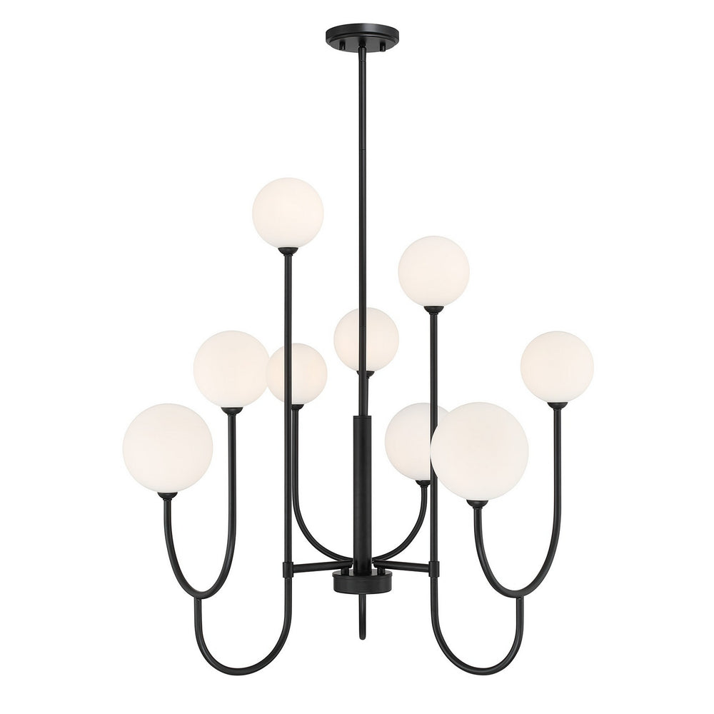Savoy House - Nine Light Chandelier - Chester - Matte Black- Union Lighting Luminaires Decor