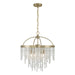 Savoy House - Four Light Chandelier - Jeanette - Noble Brass- Union Lighting Luminaires Decor