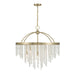 Savoy House - Eight Light Chandelier - Jeanette - Noble Brass- Union Lighting Luminaires Decor