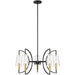 Savoy House - Five Light Chandelier - Hanley - Matte Black/Warm Brass- Union Lighting Luminaires Decor