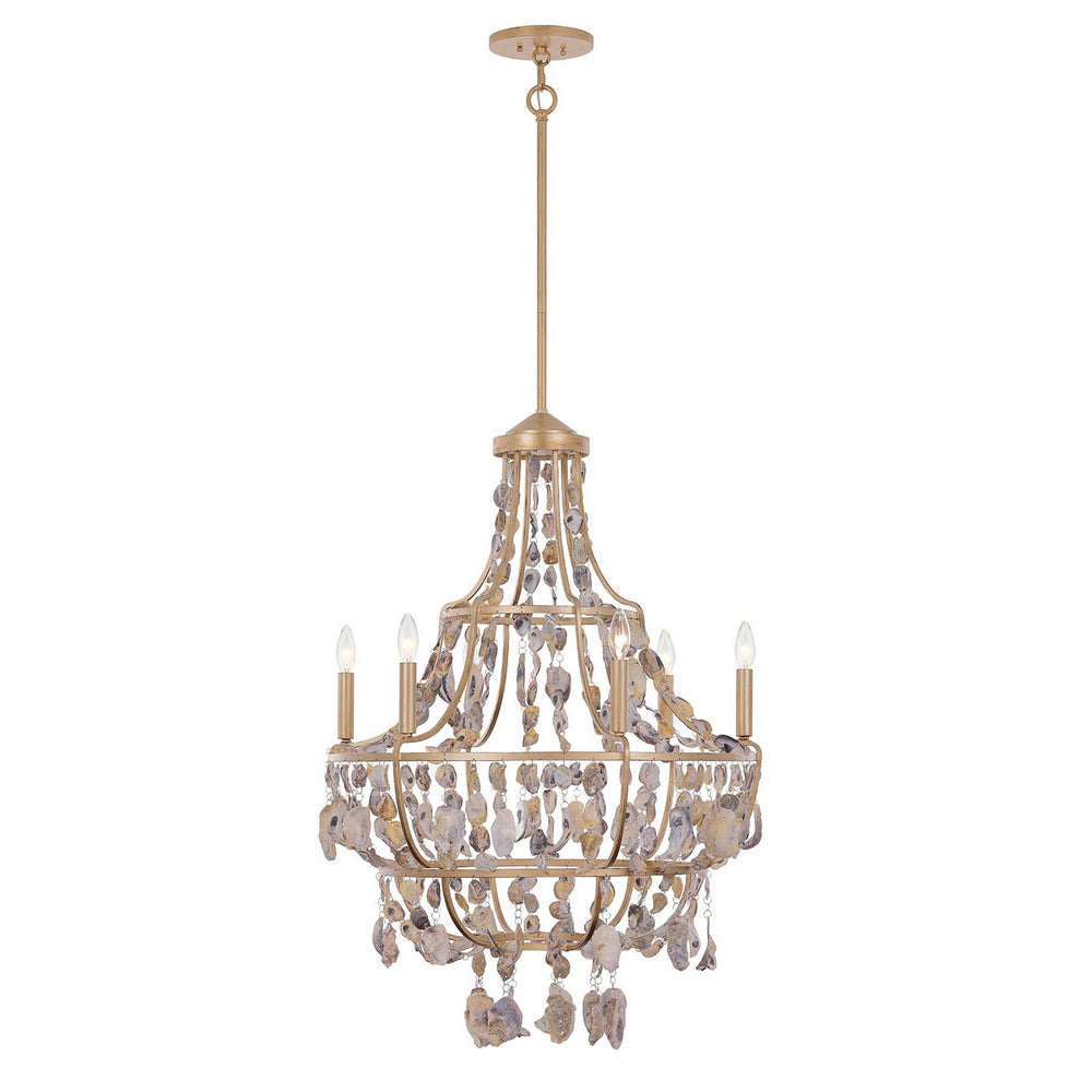 Savoy House - Six Light Chandelier - Leanne - Chandon- Union Lighting Luminaires Decor