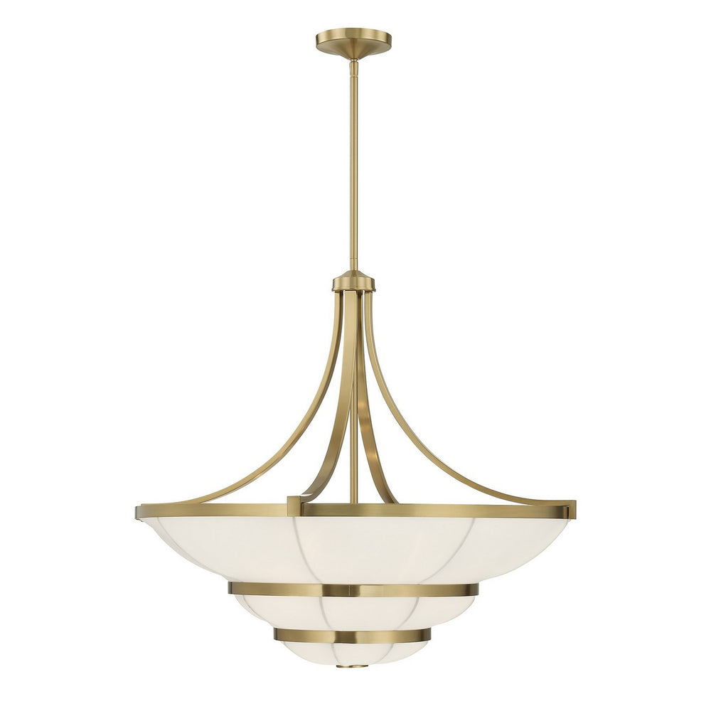 Savoy House - Four Light Chandelier - Constantine - Warm Brass- Union Lighting Luminaires Decor