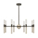 Savoy House - LED Chandelier - Linden - Mediterranean Bronze- Union Lighting Luminaires Decor