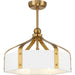 Savoy House - LED Fan D'Lier - Sheffield - White w/Warm Brass- Union Lighting Luminaires Decor