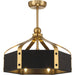 Savoy House - LED Fan D'Lier - Sheffield - Matte Black w/Warm Brass- Union Lighting Luminaires Decor