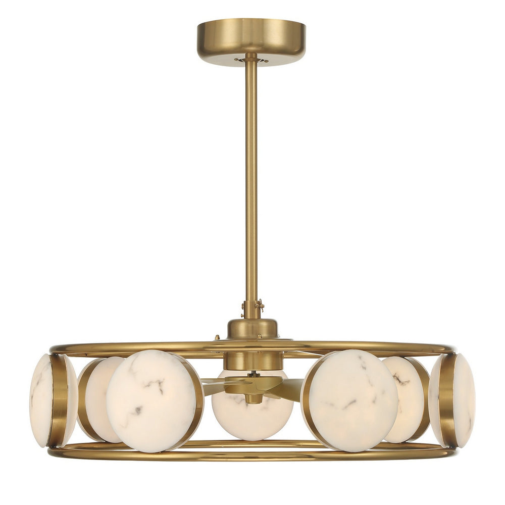 Savoy House - LED Fan D'Lier - Castra - Warm Brass- Union Lighting Luminaires Decor