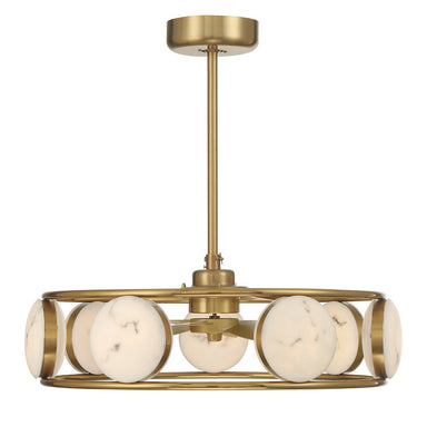 Savoy House - LED Fan D'Lier - Castra - Warm Brass- Union Lighting Luminaires Decor