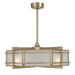 Savoy House - Four Light Fan D'Lier - Canterbury - Noble Brass- Union Lighting Luminaires Decor