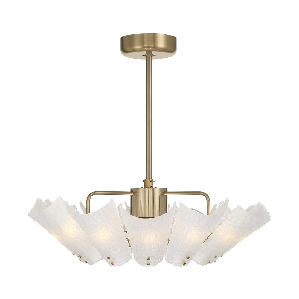 Savoy House - 12 Light Fan D'Lier - Celina - Noble Brass- Union Lighting Luminaires Decor