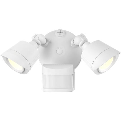 Savoy House - LED Motion Sensored Double Flood Light - White- Union Lighting Luminaires Decor