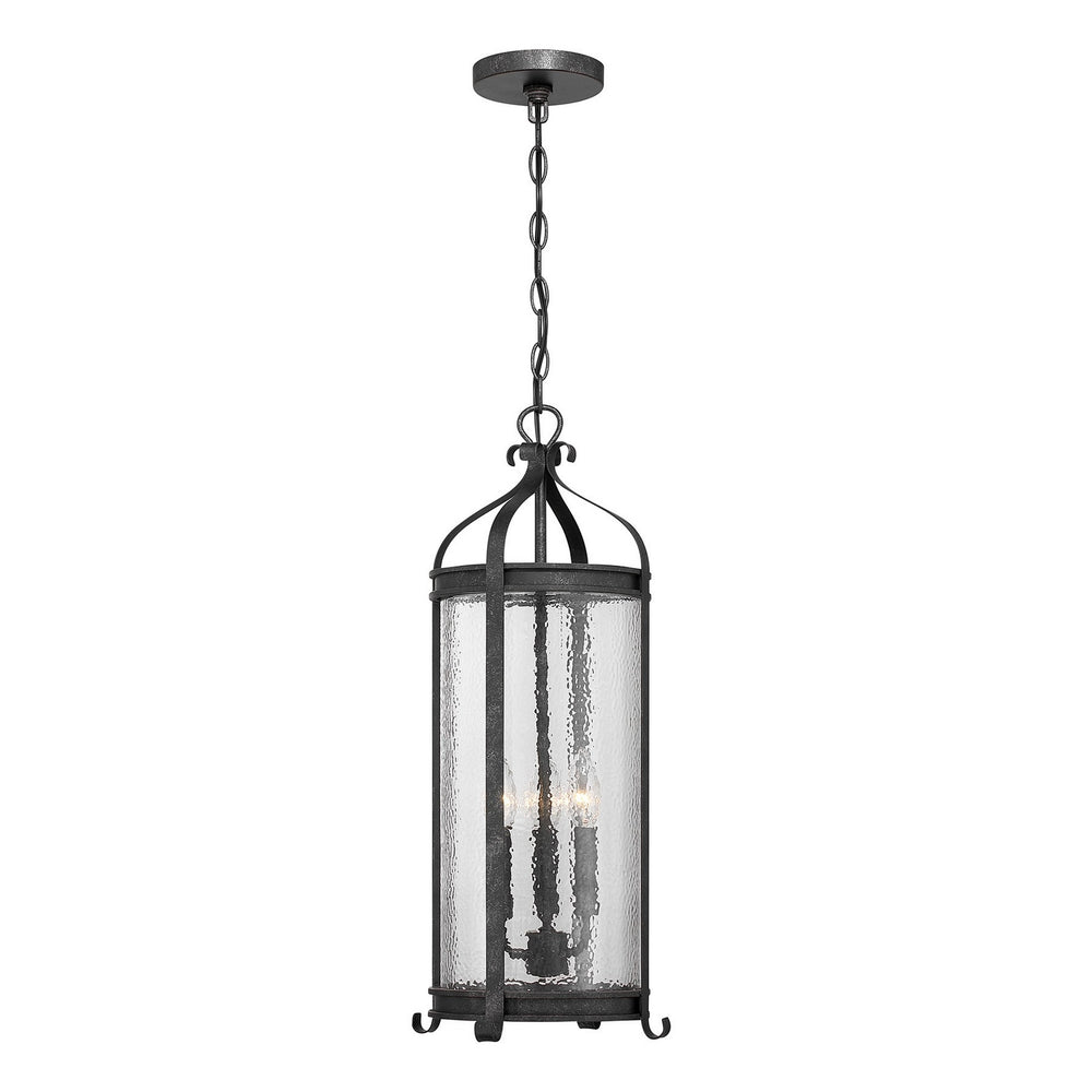 Savoy House - Three Light Outdoor Hanging Lantern - Preston - Iron Oxide- Union Lighting Luminaires Decor