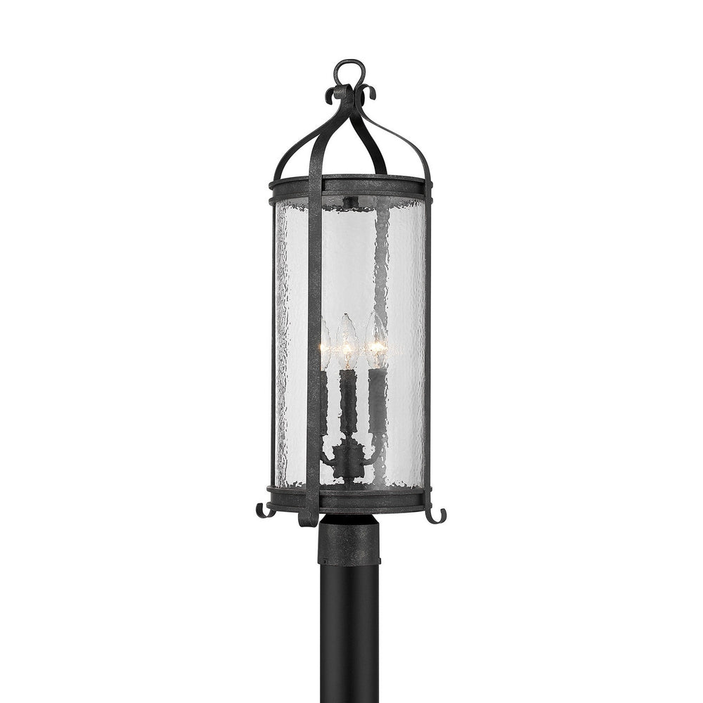 Savoy House - Three Light Outdoor Post Lantern - Preston - Iron Oxide- Union Lighting Luminaires Decor