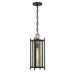 Savoy House - One Light Outdoor Hanging Lantern - Jacobs - Matte Black- Union Lighting Luminaires Decor
