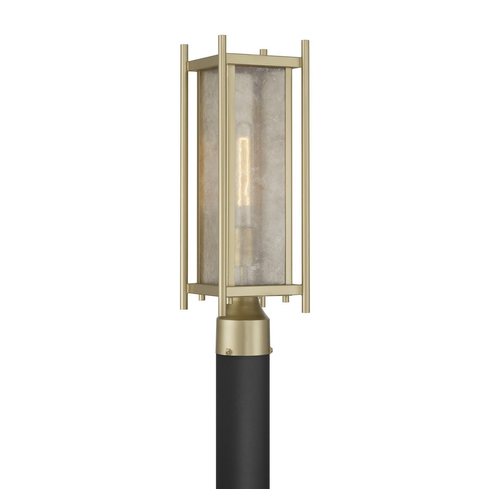 Savoy House - One Light Outdoor Post Lantern - Jacobs - Serene Brass- Union Lighting Luminaires Decor