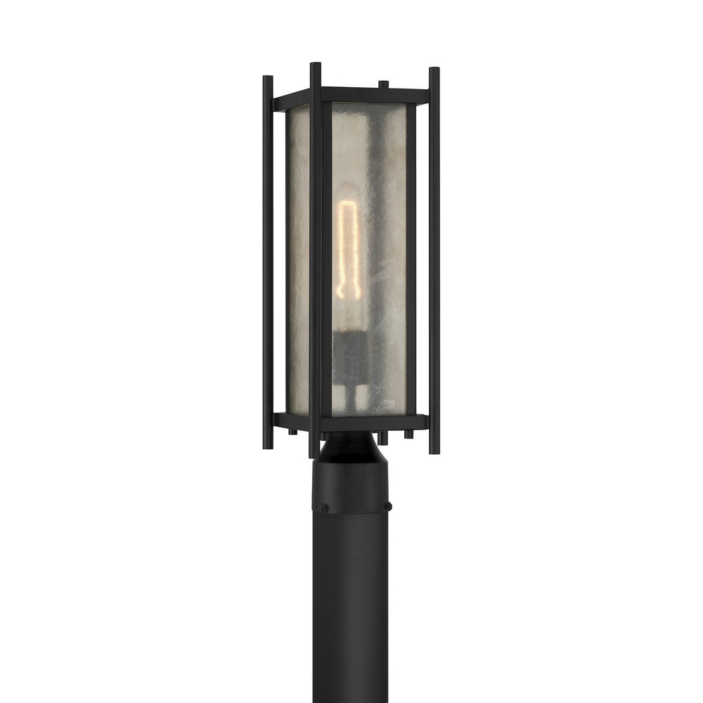 Savoy House - One Light Outdoor Post Lantern - Jacobs - Matte Black- Union Lighting Luminaires Decor
