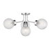 Savoy House - Four Light Semi-Flush Mount - Coral - Chrome- Union Lighting Luminaires Decor