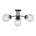 Savoy House - Four Light Semi-Flush Mount - Coral - Matte Black- Union Lighting Luminaires Decor