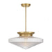 Savoy House - One Light Convertible - Norwich - Warm Brass- Union Lighting Luminaires Decor