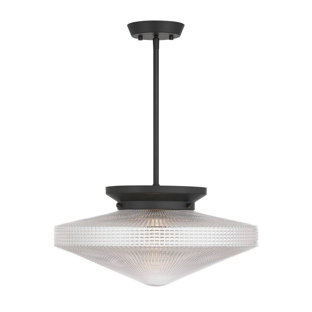 Savoy House - One Light Convertible - Norwich - Matte Black- Union Lighting Luminaires Decor