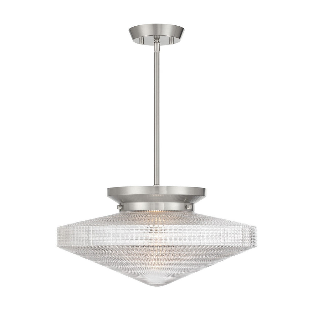 Savoy House - One Light Convertible - Norwich - Satin Nickel- Union Lighting Luminaires Decor