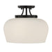 Savoy House - Three Light Semi-Flush Mount - Octave - Matte Black- Union Lighting Luminaires Decor