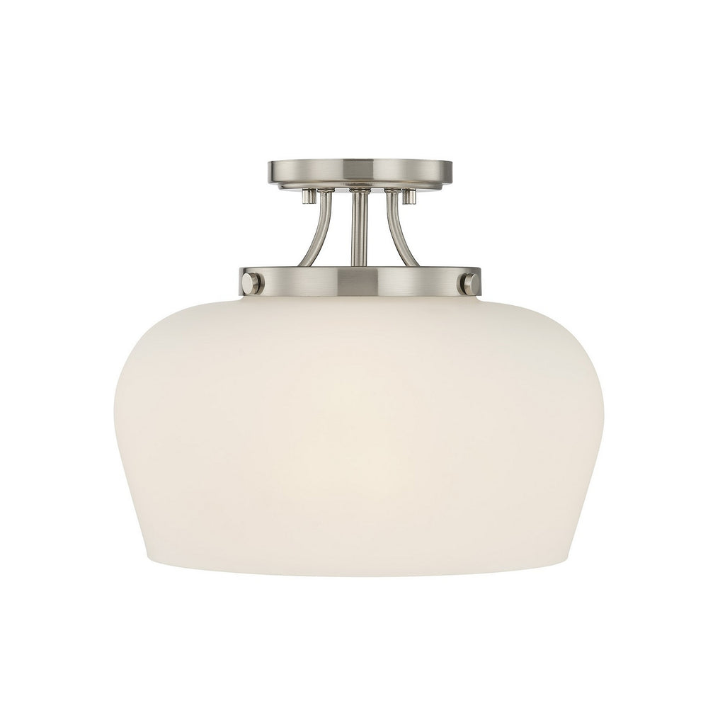 Savoy House - Three Light Semi-Flush Mount - Octave - Satin Nickel- Union Lighting Luminaires Decor
