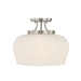 Savoy House - Three Light Semi-Flush Mount - Octave - Satin Nickel- Union Lighting Luminaires Decor