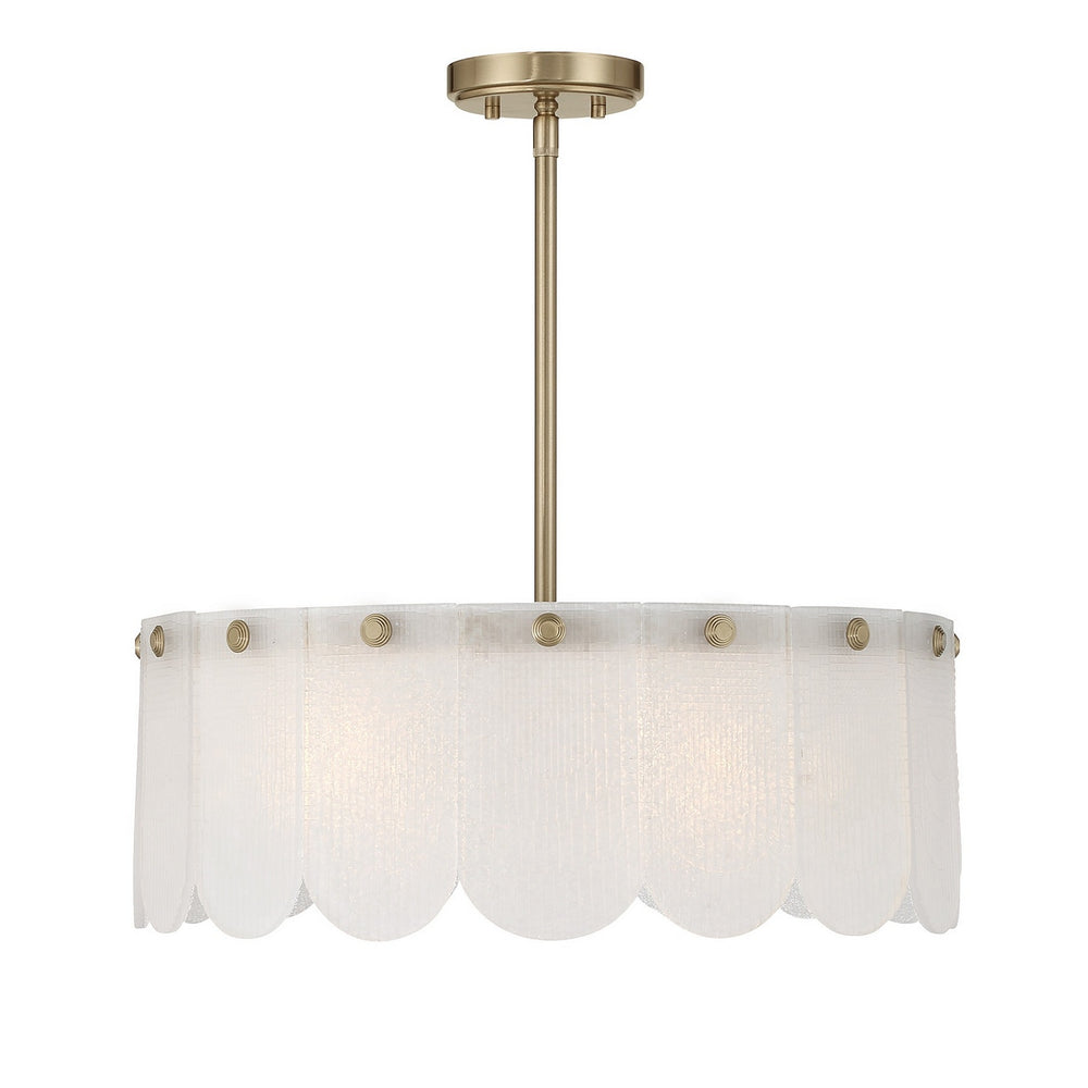 Savoy House - Four Light Convertible - Ashton - Noble Brass- Union Lighting Luminaires Decor