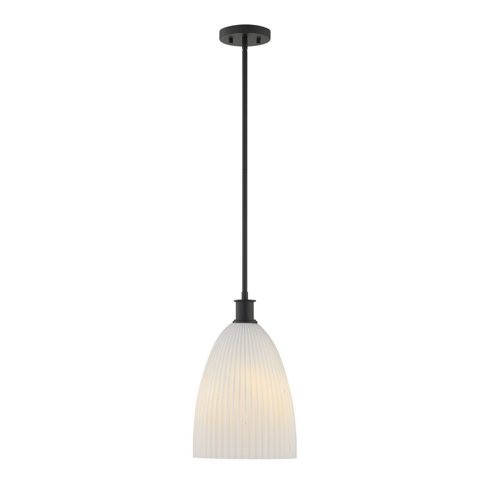 Savoy House - One Light Pendant - Baldwin - Matte Black- Union Lighting Luminaires Decor