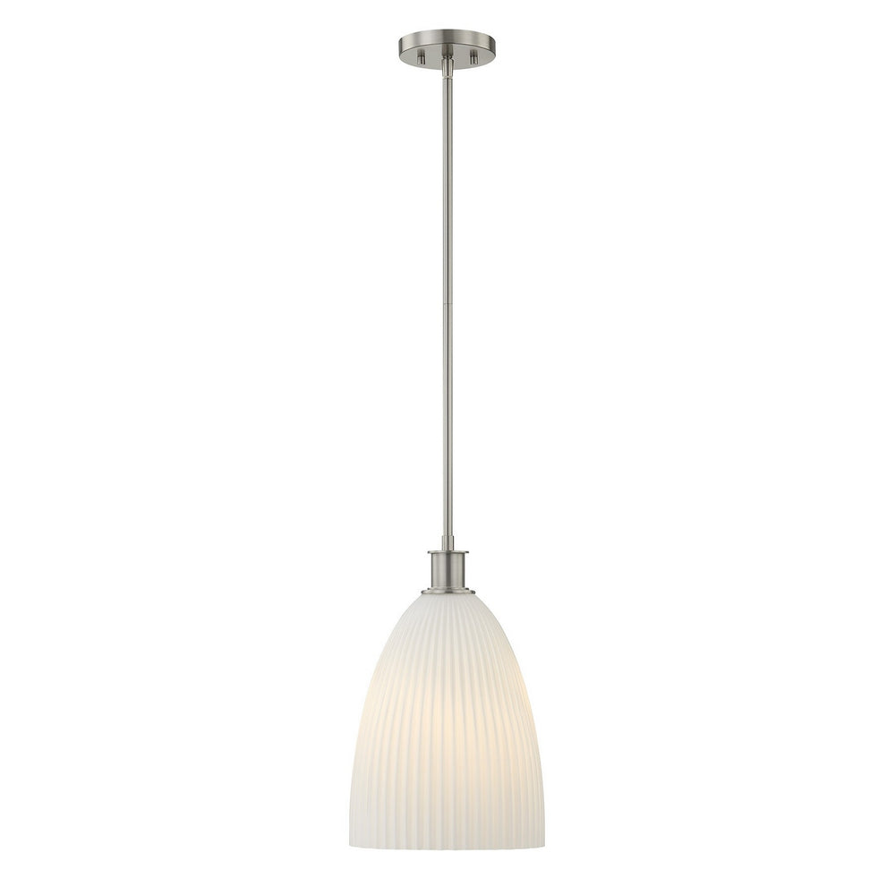 Savoy House - One Light Pendant - Baldwin - Satin Nickel- Union Lighting Luminaires Decor
