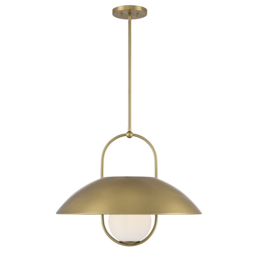 Savoy House - One Light Pendant - Lehigh - Warm Brass- Union Lighting Luminaires Decor