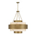 Savoy House - Eight Light Pendant - Davenport - Antique Patina- Union Lighting Luminaires Decor