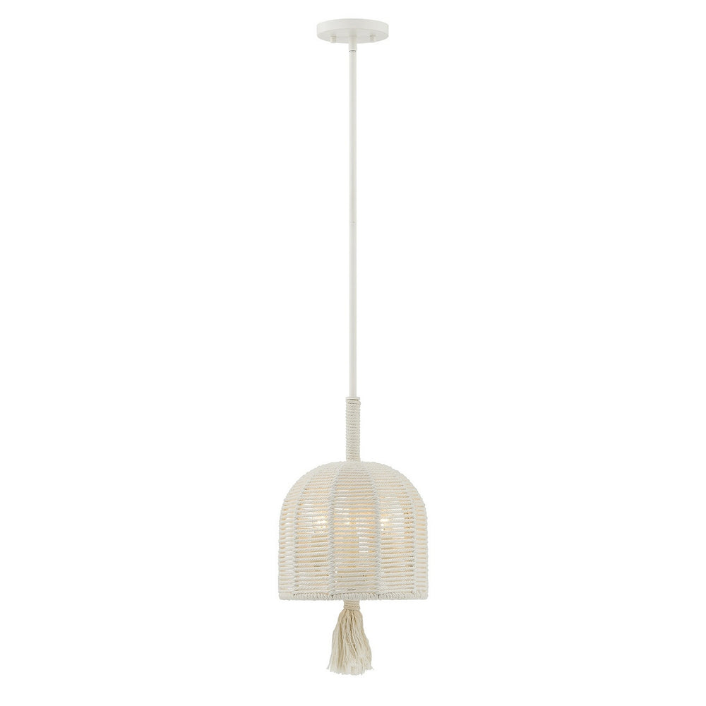 Savoy House - Three Light Pendant - Lunara - Cotton- Union Lighting Luminaires Decor