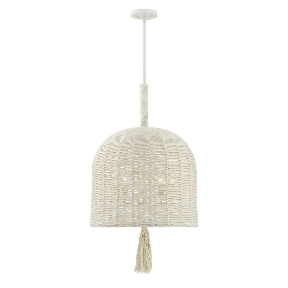 Savoy House - Five Light Pendant - Lunara - Cotton- Union Lighting Luminaires Decor