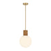 Savoy House - One Light Pendant - Jarrell - Warm Brass- Union Lighting Luminaires Decor
